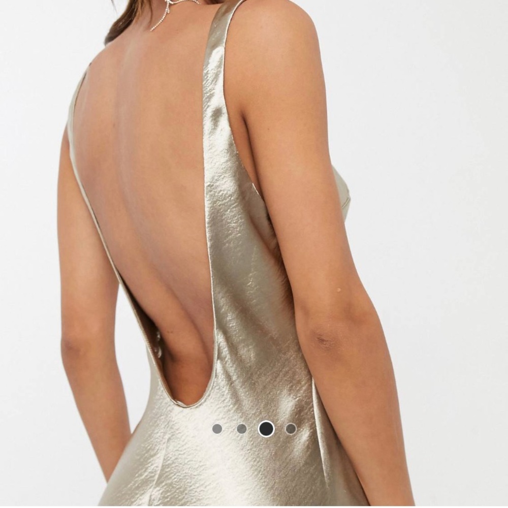 ASOS DESIGN scoop back maxi dress.